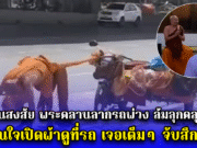 ชาวบ้านสงสัย พระคลานลากรถพ่วง ล้มลุกคลุกคลาน ตัดสินใจเปิดผ้าดูที่รถ เจอเต็มๆ จับสึกทันที