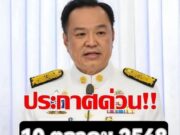 ข่าวด่วน!! แย่แล้ว!! อนุทิน ประกาศเตือนล่าสุด…