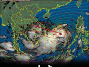 พายุ คัลแมกี เคลื่อนเข้าไทยพรุ่งนี้ เปิดจังหวัดโดนเต็มๆ ฝนถล่มหนัก น้ำท่วมฉับพลัน น้ำป่าไหลหลาก