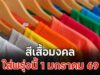 สีเสื้อมงคล ใส่พรุ่งนี้ 1 มกราคม 69