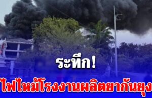 ประกาศด่วน!!เสียชีวิตแล้ว..ไฟไหม้โรงงานผลิตยากันยุง….ดูเพิ่มเติม!!